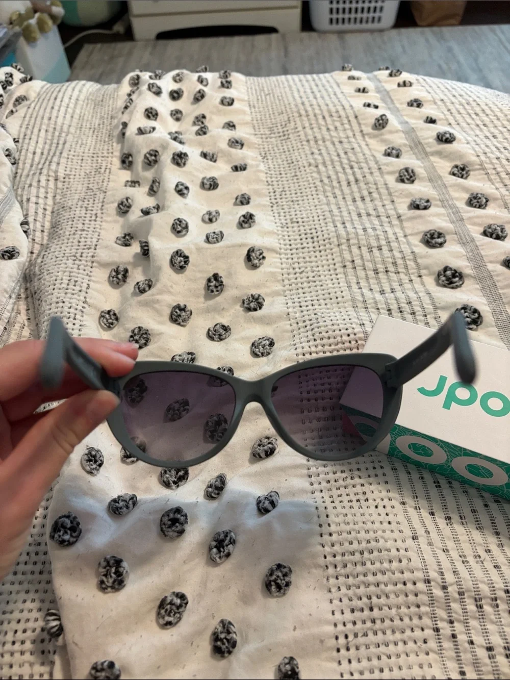 Women's Matte Olive Green/ Grey Goodr Sunglasses with Dark Lenses